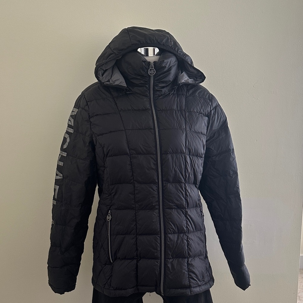 Michael Kors Packable Down Fill Black Puffer Jacket